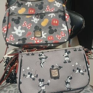 Dooney & Bourke Disney Gray and Red Crossbody Bag